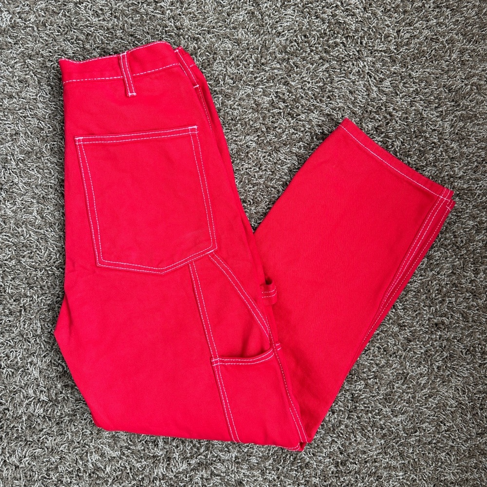Women’s J. Galt Red Carpenter Pants Size M
